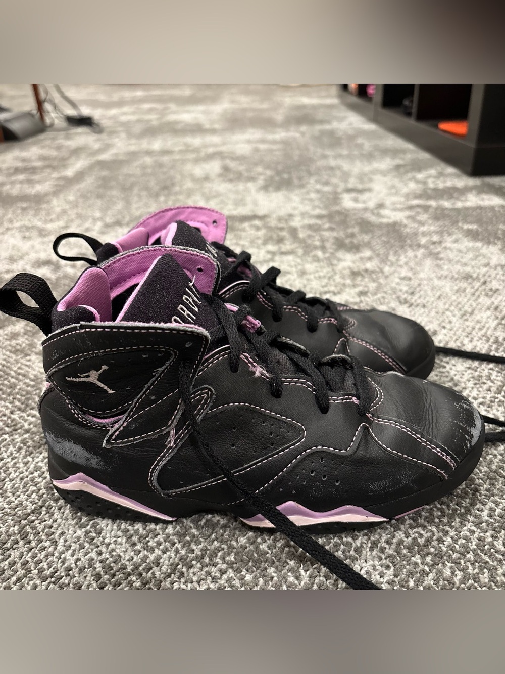 Jordan 7 Retro Barely Grape GS Size 2.5Y Shoes